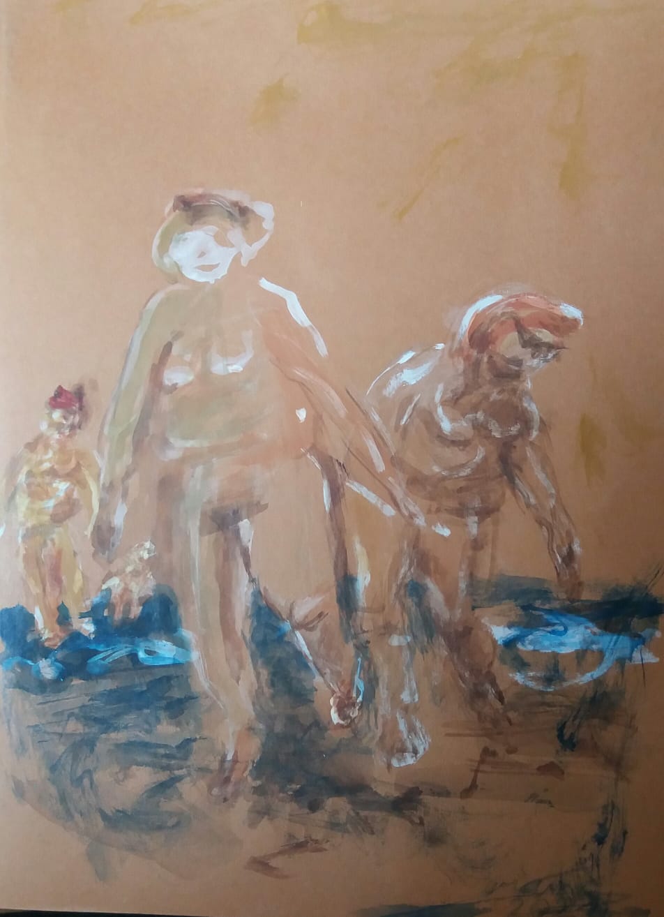 "Splish Splash", Acryl/Papier, 21,5x16, 2021