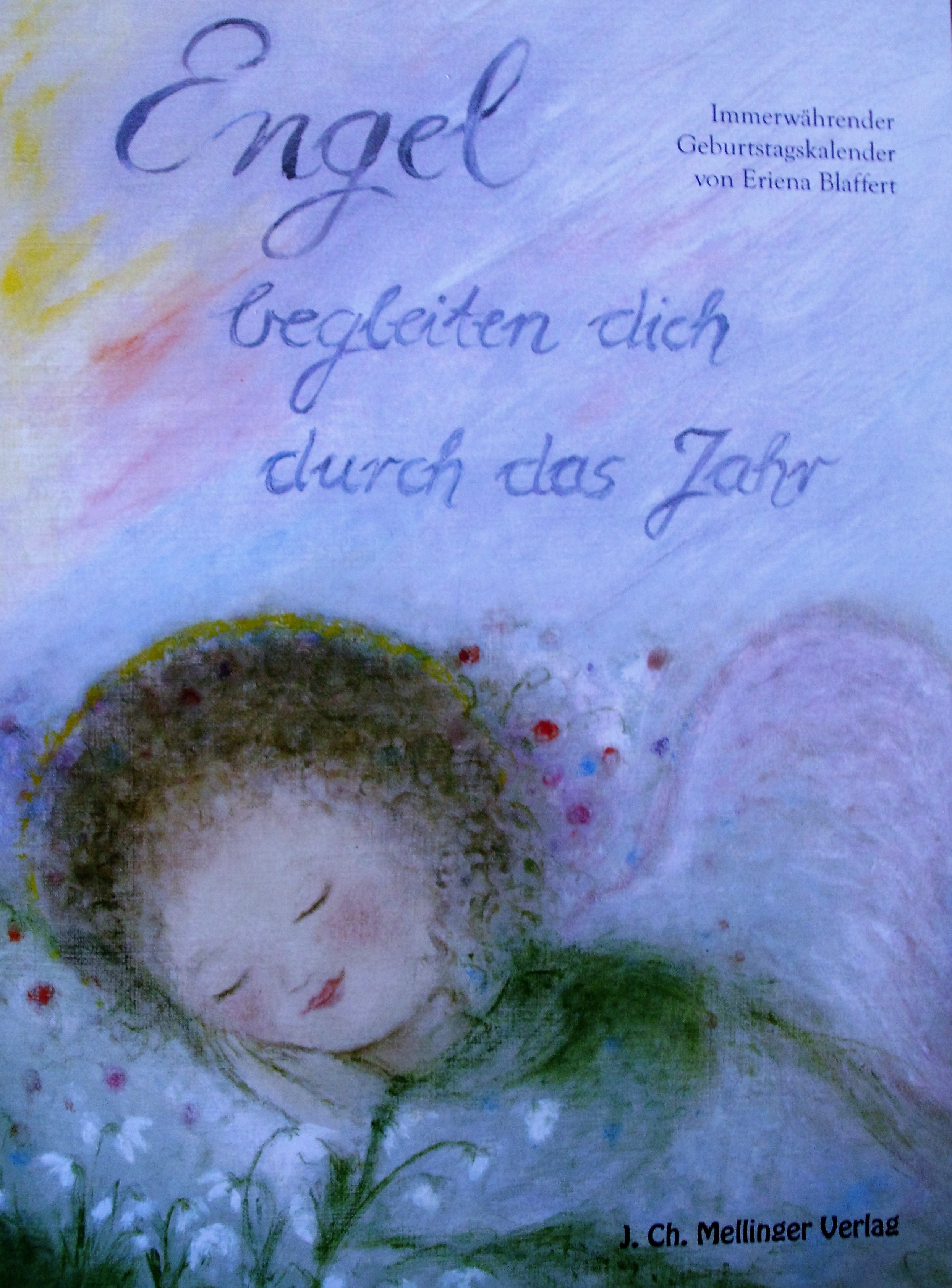 Geburtstagskalender, immerw&auml;hrend, 12 Engelmotive, 15x21, 2013